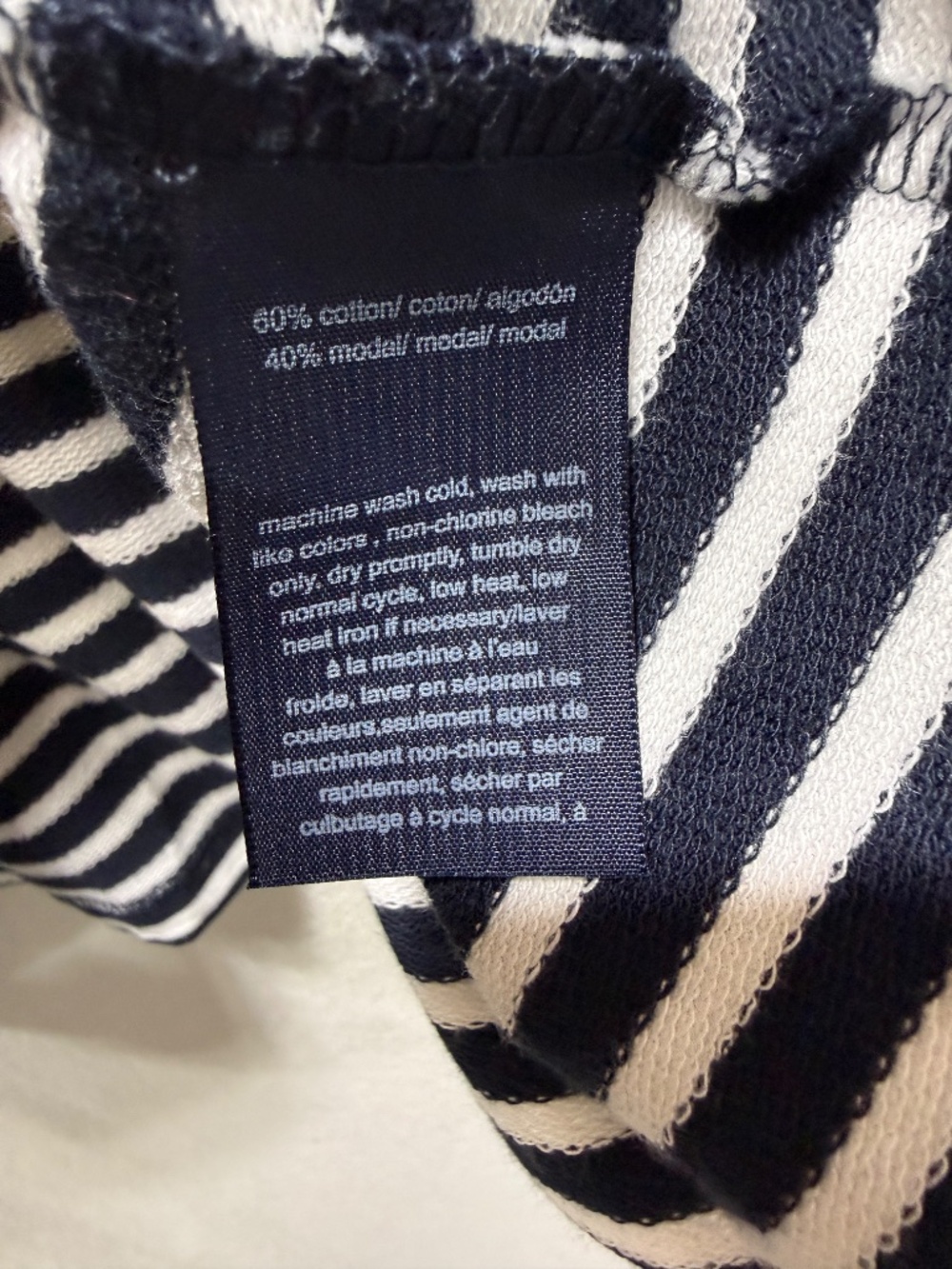 Tommy Hilfiger Striped Shirt Women's 3X Nautical Preppy Ruffle Sleeve Pullover - Picture 6 of 14